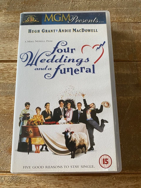 FOUR WEDDINGS AND A Funeral VHS Video Brand New Sealed Hugh Grant £7.49 ...
