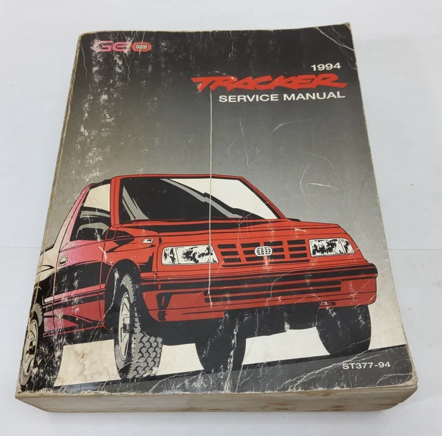 1994 Geo Tracker Factory Original Service Repair Manual Book