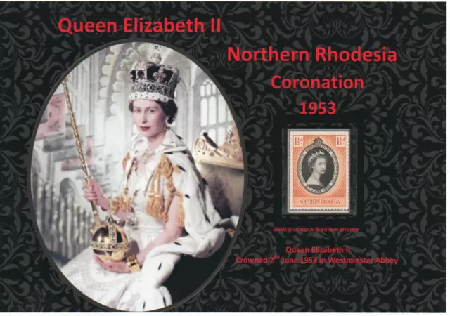 Qeii 1953 Nice Display Of Coronation Stamp Northern Rhodesia Mnh #3