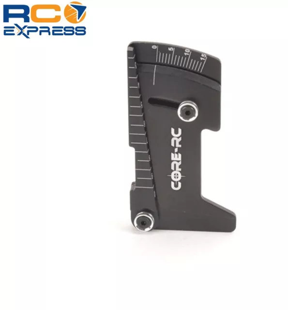 Core RC Aluminum Camber and Ride Height Gauge - Black  CR800