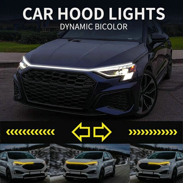 6) IP68 WATERPROOF Car Hood Light Strip Heat Resistant & Wide