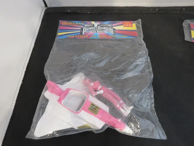 Gants vintage 1994 Mighty Morphin Power Rangers blanc et or