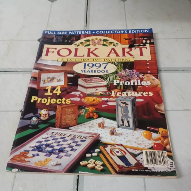 AUSTRALIAN  FOLK ART & DECORATIVE PAINTING 1997 Yearbook Magazine