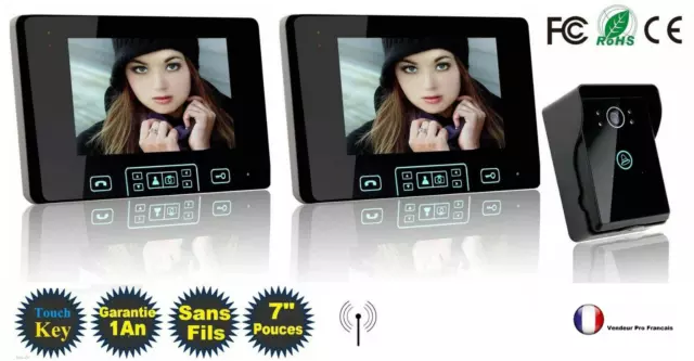 Interphone vidéo sans fil Smartwares VD38W avec écran 3,5 pouces