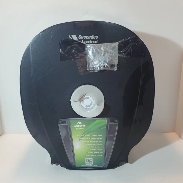 Cascades Tandem Toilet Paper Roll Dispenser 4 Rolls with Key and Hardware