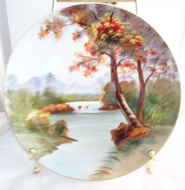 Ucagco China Hand Painted 9 in. Decorative Plate Made In Occupied Japan
