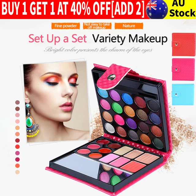 Women Girls Shimmer Eyeshadow Pretty Makeup Set Make Up Cosmetic Gift Kit HOT AU
