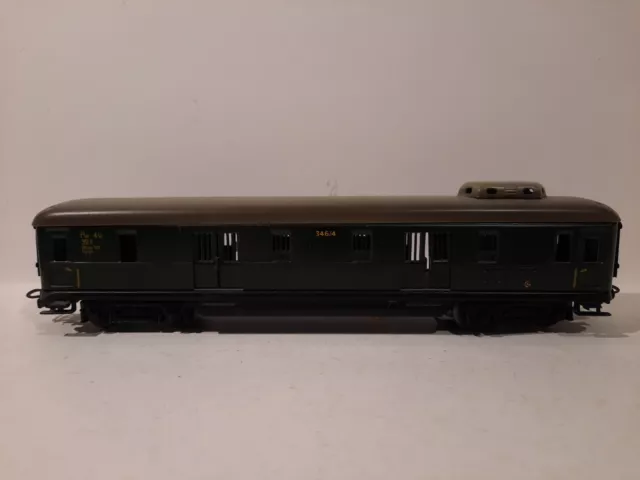 Märklin 346/4 , Gepäckwagen,Blech , mit Licht ...wie Neu , o.OVP, Spur H0