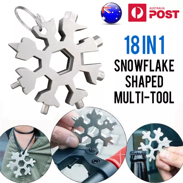 18 In 1 Snowflake Multi Tool Hand Portable Pocket Screwdriver Wrench Ratchet