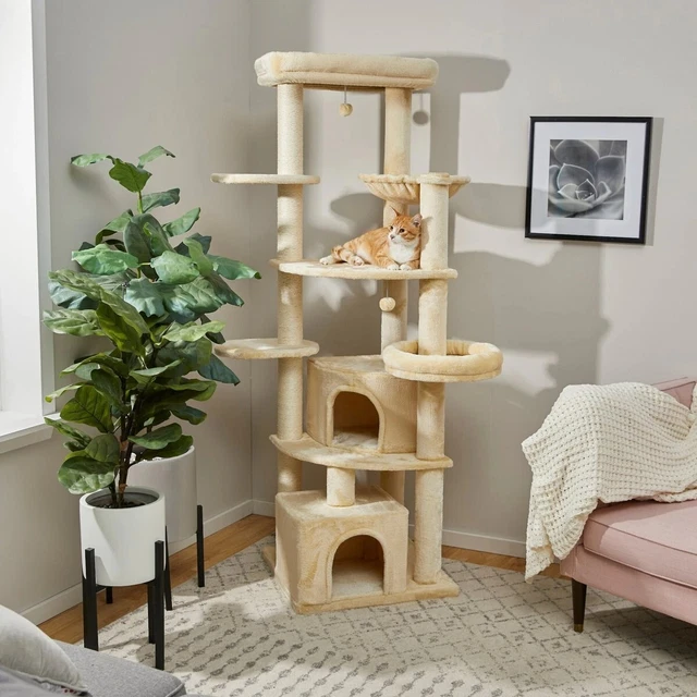 HXJ 76-in XXL Heavy Duty Cat Tree