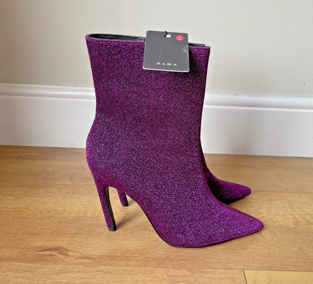 Stivaletti viola zara deals