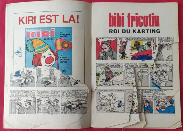 BD  BIBI FRICOTIN  Roi du Karting   N°58 - 1972 3