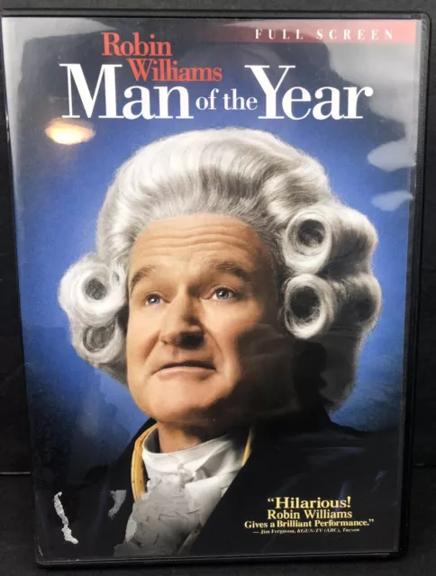 Man of the Year DVD 2007 Full Frame Edition Robin Williams