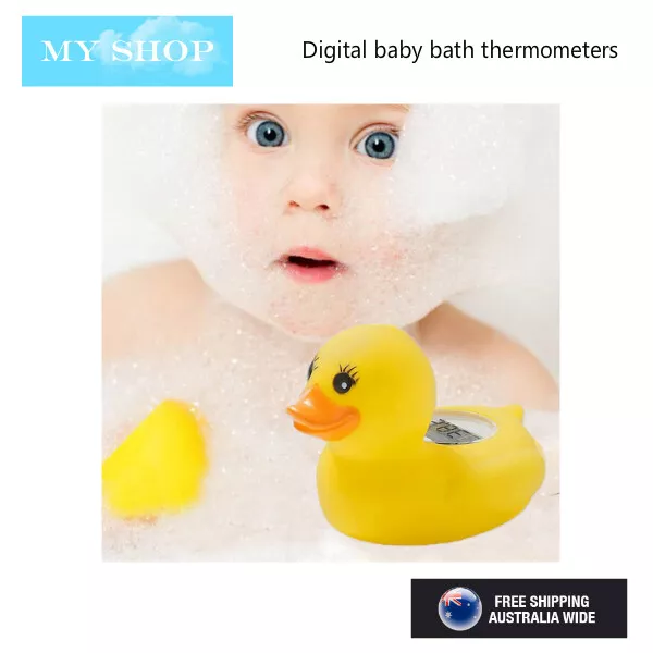 Duck Bath / Room Digital Thermometer with Clock, Timer and Temperature Alert