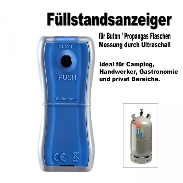 GASLEVEL GAS FÜLLSTANDSANZEIGER Gasfüllstand Messer Gasstand Camping  Gasflasche EUR 26,90 - PicClick DE