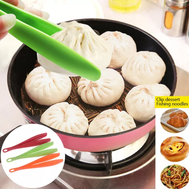 Plastic Food Tongs Barbecue Clip Food Salad Tong Kitchen Gadget Accessories  YT