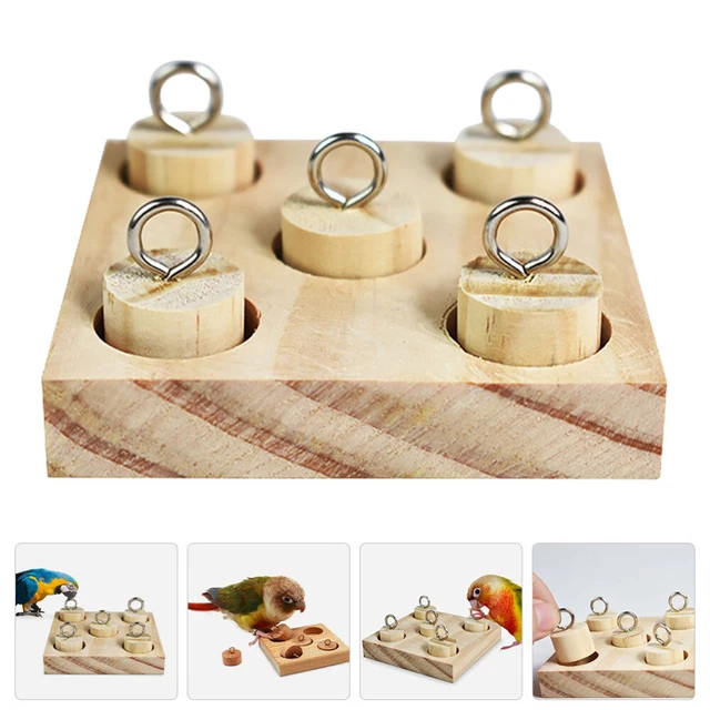 Papagei Lernspielzeug Papageien-Futterspender Lernspielzeug Zylinder 2 Sets