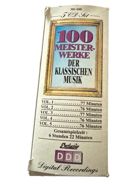 MUSIQUE CLASSIQUE 100 Chefs-d'œuvre Coffret 5 CD Digital EUR 6,95 ...