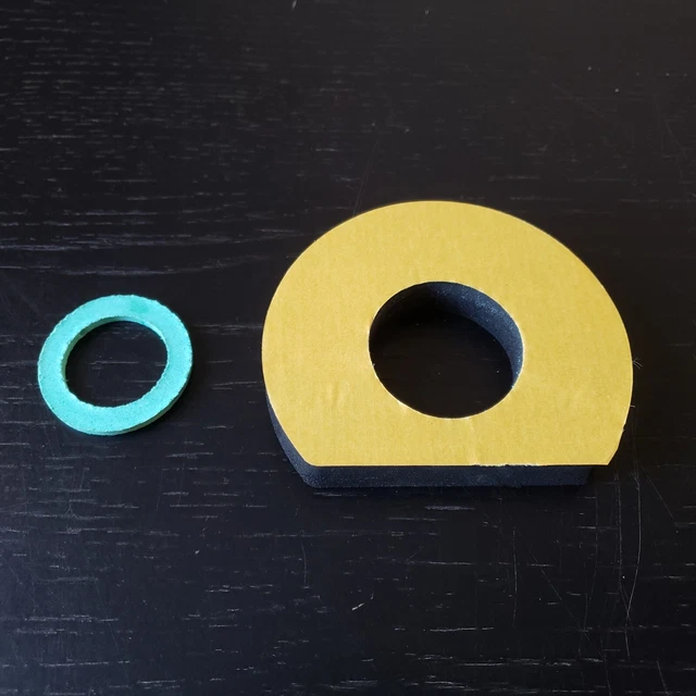 FUEL TANK OUTLET Fitting Gasket & Foam Tank to Body Seal Ford Escort