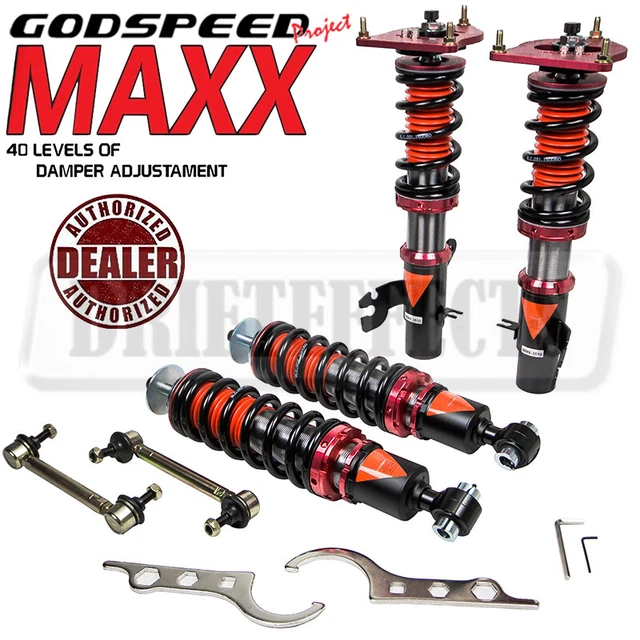 FOR MINI COOPER S R53 02-06 Godspeed MMX3510-A MAXX Coilovers Camber ...
