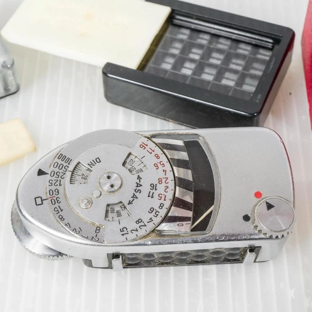 LEICA LIGHT METER MC & Incident Light Lot w/ Leather Case 94.99 PicClick