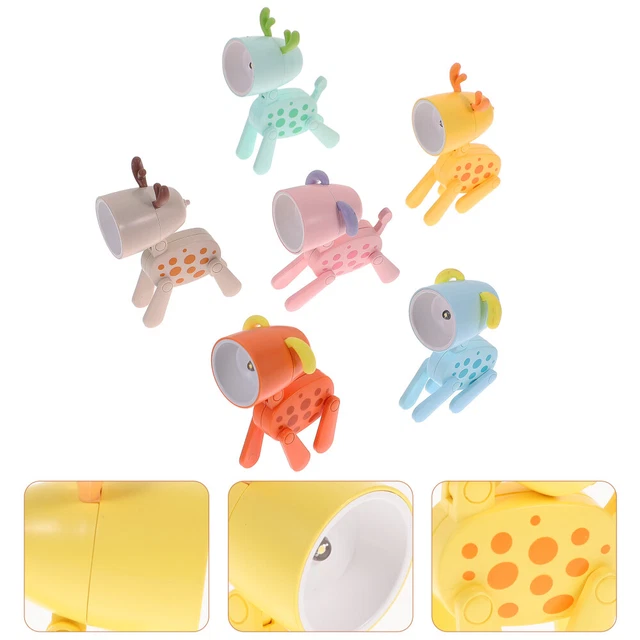5 PACK FOLDING Animal Lamp for Children's Room Desk Portable Night