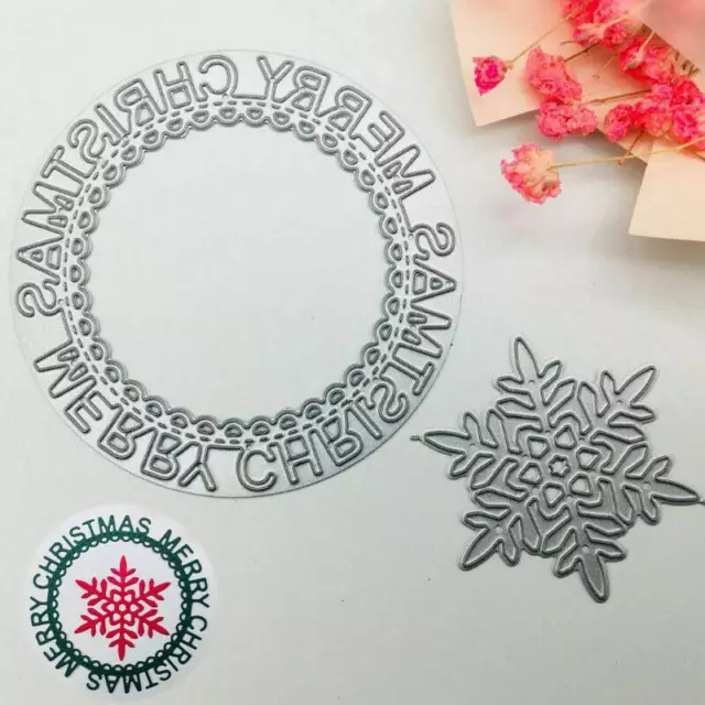 Cutting Dies Stencil Christmas Snowflake DIY Craft Scrapbooking Embossing Metal