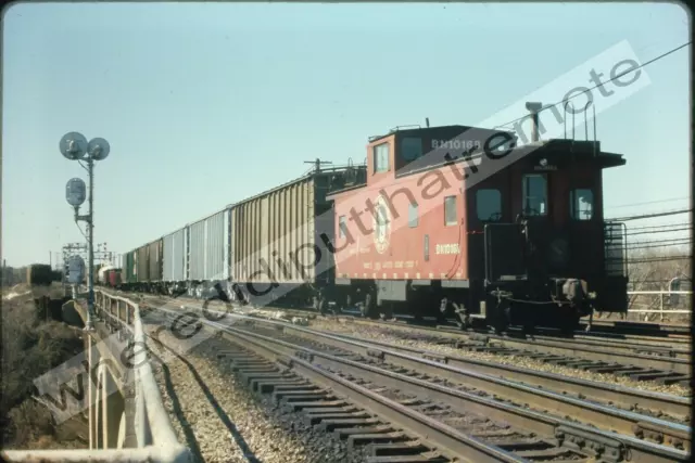 Original Slide Great Northern GN BN 10168 Caboose Aurora ILL 3-23-72