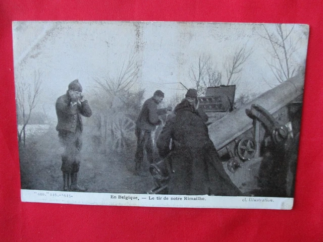Ww1 Cpa En Belgique Le Tir De Notre Rimailho