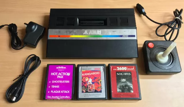 Atari 2600 Junior Console + 5 Games - Complete Setup