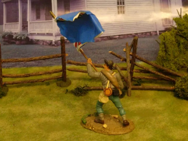 ACW Civil war Britains rare Reb 53rd Virg Flagbearer PVT fit Britains K/C ACW Civil war Britains rare Reb 53rd Virg Flagbearer PVT fit Britains K/C
