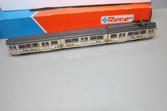Tramway Articulé Roco HO – Crème Et Vert, Réf 8501, Analogique, Occasion