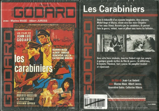 DVD - LES CARABINIERS un film de JEAN LUC GODARD avec MARINO MASE / NEUF EMBALLE