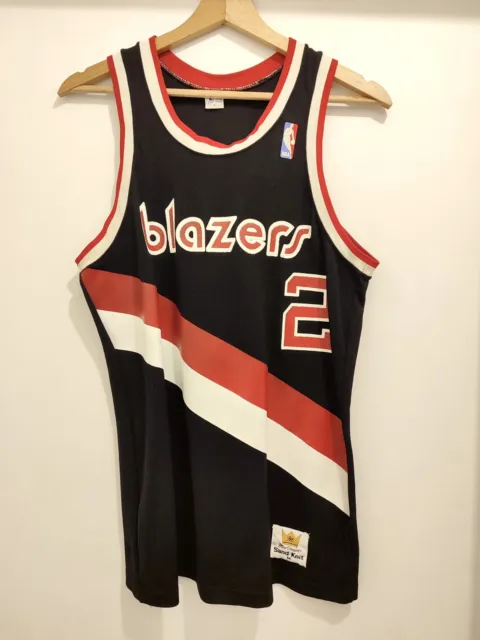Maillot NBA MCGregor sand knit Portland Trail Blazers Mark Bryant Années 80