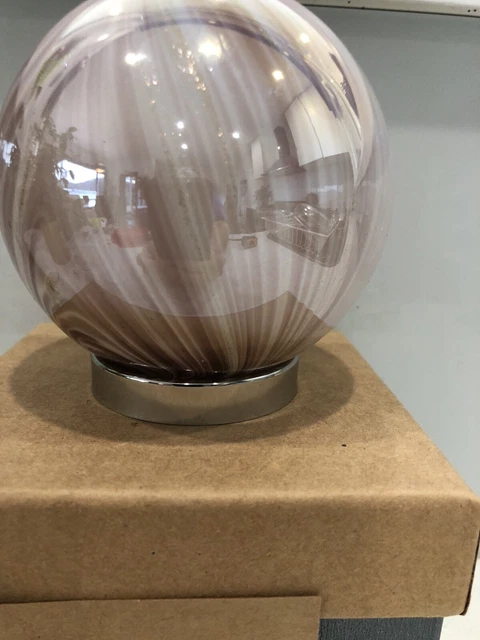 Hand blown Glass Friendship Ball  best friend  Pale Pink 168