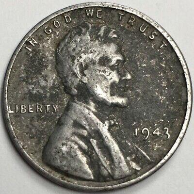 1943 United States Lincoln Wheat "Steel" Cent Penny - (G/VG) KM#132a - WC43PG