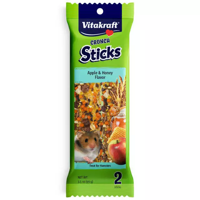 Vitakraft Crunch Sticks Apple & Honey Flavor Hamster Treats 3.5 oz