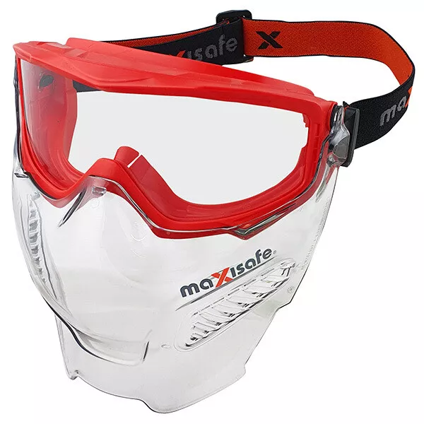 MaxiPRO Safety Goggle & Visor Combo Face Protection OHS Safe Faceshield