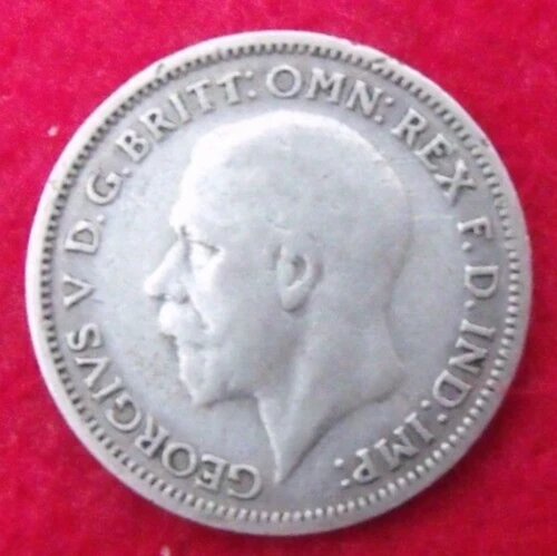 1936 GEORGE V SILVER SIXPENCE  ( 50% Silver )  British 6d Coin.   208