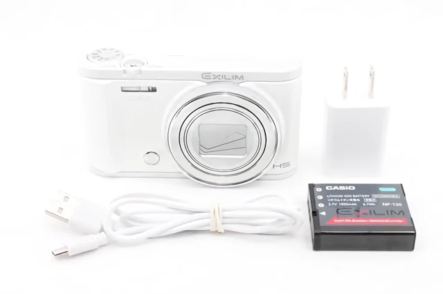 CASIO EXILIM EX-ZR3100 White 12.1MP HIGH SPEED Digital