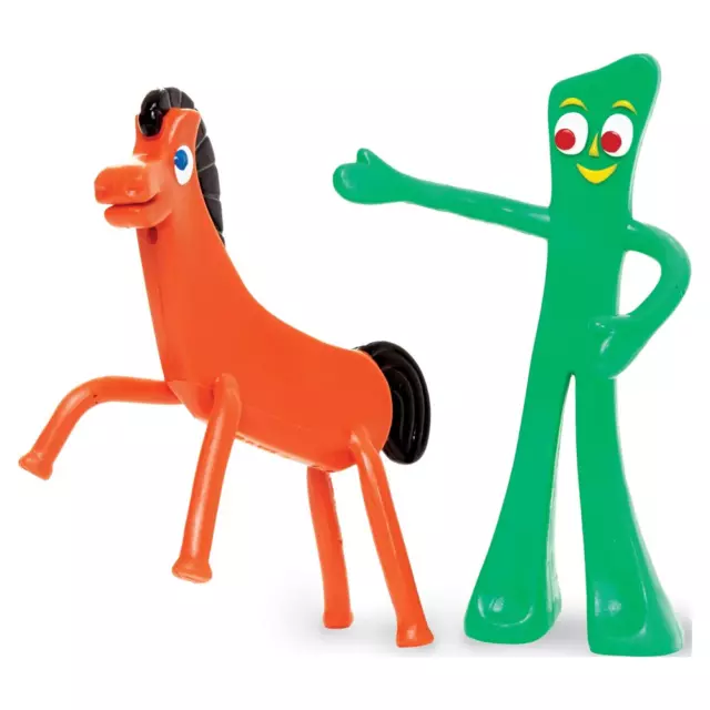 Gumby & Pokey Bendable & Posable Action Figure Pair