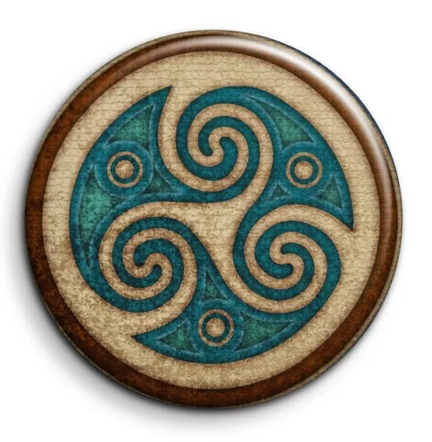 Culture celtique triskele druide magie - Badge Epingle 38mm Button Pin