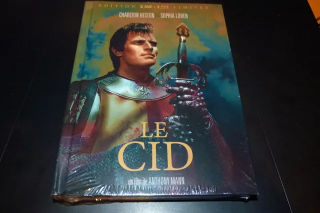 Mediabook Blu-ray + Dvd neuf LE CID Charlton HESTON, Sophia LOREN / Anthony MANN