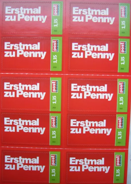 Post Modern Privatpost - Penny "Erst mal zu Penny" 2015 - 1,35€ Briefmarken Heft