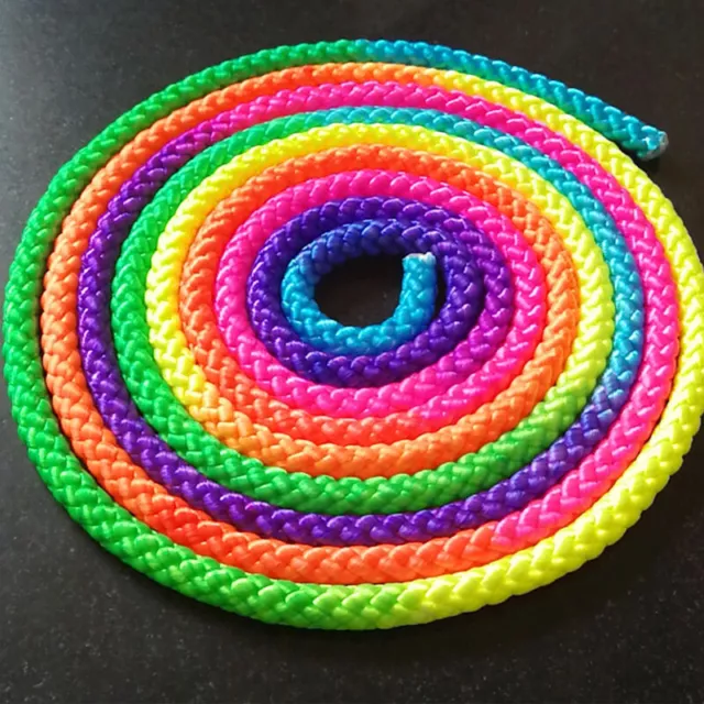 Gymnastics rope colorful rainbow color gradient gymnastics rope 3 meters gymn $d