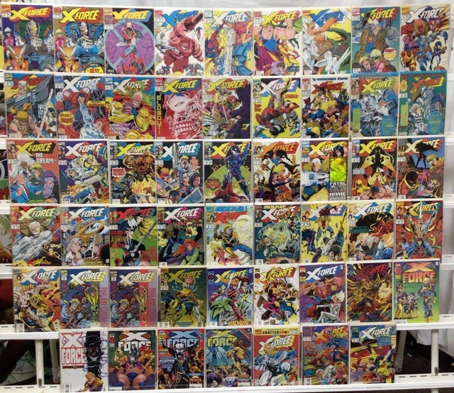 Marvel Comics X-Force Run Lot 1-58 Plus Annual 1-3 VF/NM 1991 Missing in Bio