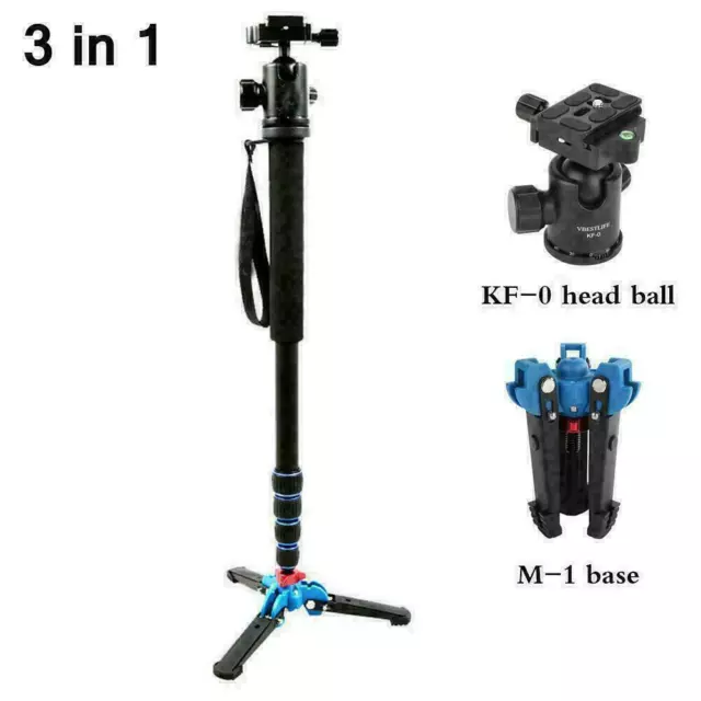 A-222 Camera Monopod with Ball Head+Base Tripod Stand Load 5KG for DSLR Camera 2