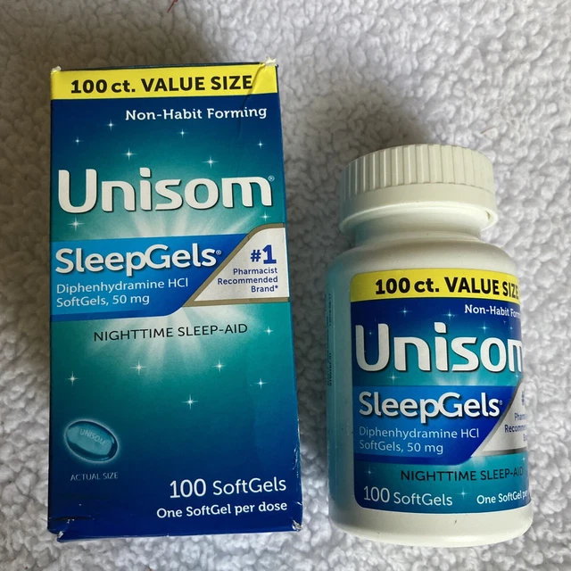 Geles nocturnos para dormir Unisom, 100 unidades caducidad 05/24 (sin caja incluida)