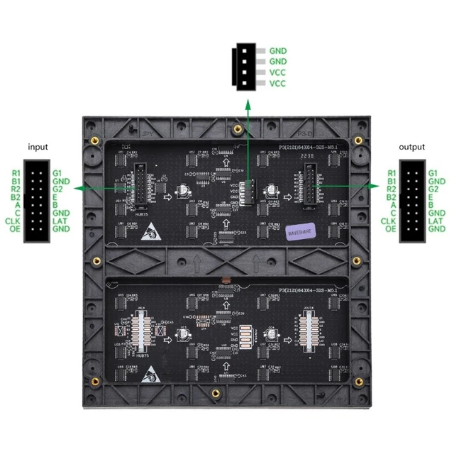 Full Color LED Display Module 192x192mm RGB LED Panel 64x64 LED Display Panel