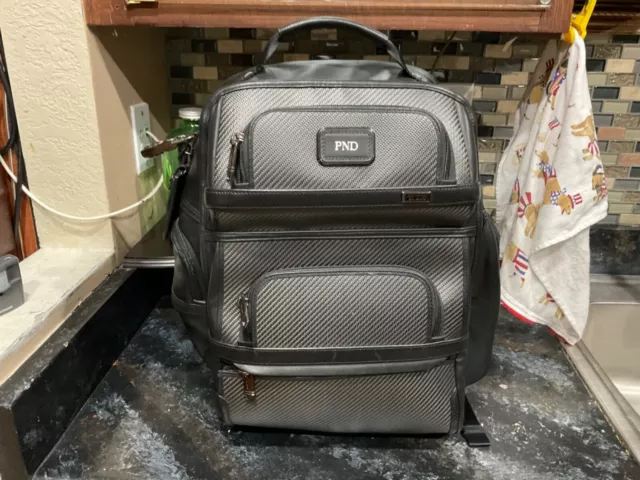 Tumi CFX Alpha 3 Black Carbon Fiber Laptop Backpack 2603579CB3 $1200